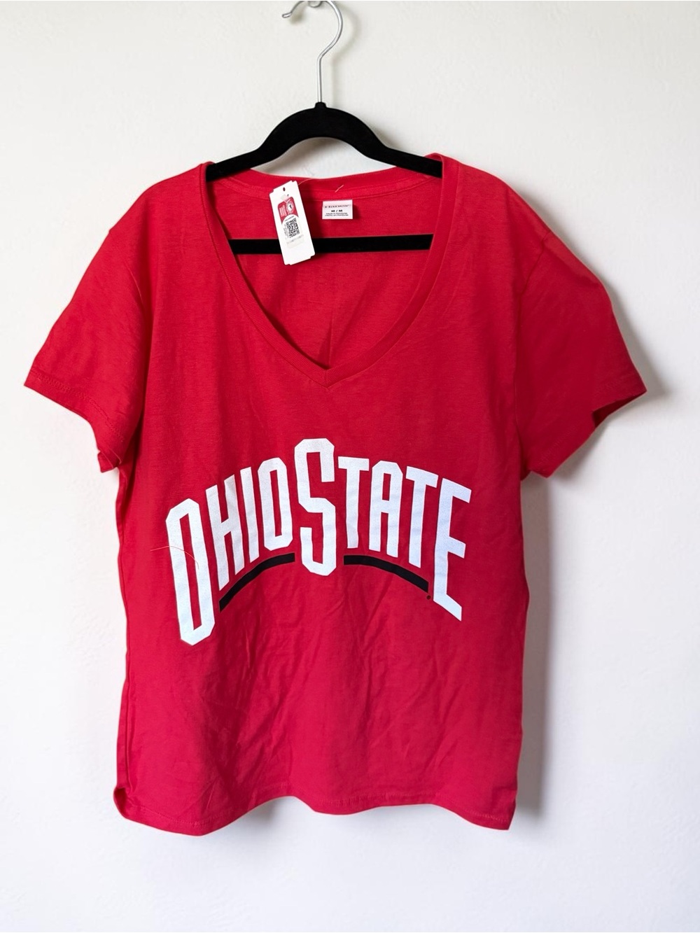Hanes Red V-Neck Ohio State Graphic Tee